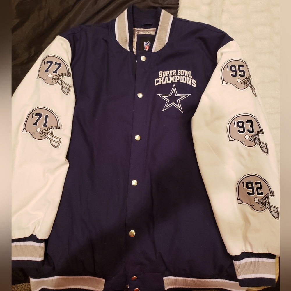 Men's Dallas Cowboys Super Bowl Commemorative sz 4x Jacket